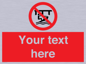 Custom Do not use watercraft in the vicinity of piers